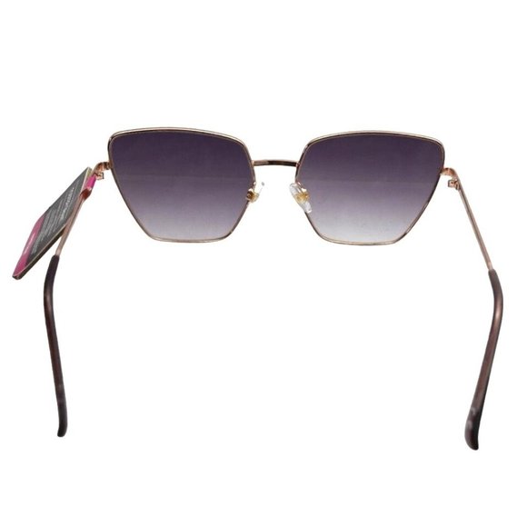 Foster Grant Womens Sunglasses Rose Gold Frame Square Cateye Gradient - Picture 7 of 11